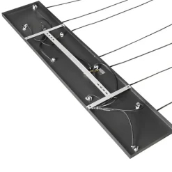 QAZQA Art-Deco-Hängelampe schwarz mit Rauchglas 8-flammig – Sandra