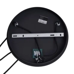 QAZQA Art-Deco-Hängeleuchte schwarz mit blauem und grünem Glas 3-flammig - Douglass