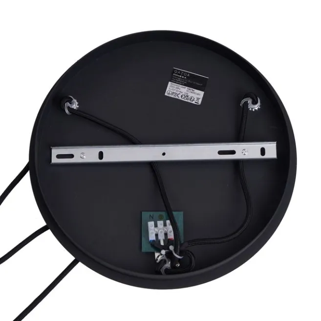 QAZQA Art-Deco-Hängeleuchte schwarz mit blauem und grünem Glas 3-flammig - Douglass