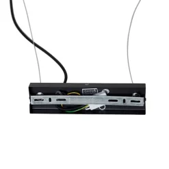 QAZQA Art-Deco-Hängeleuchte schwarz mit Rauchglas 8-flammig - Uvas