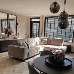 QAZQA Art-Deco-Pendelleuchte schwarz mit Rauchglas 3-flammig - Pallon