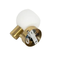 Kinder QAZQA Art-Deco-Spot Gold mit Opalglas verstellbar – Anouk