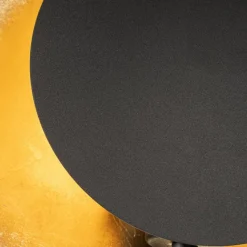 QAZQA Art-Deco-Stehlampe schwarz mit Gold - Emilienne