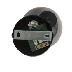 QAZQA Art-Deco-Strahler schwarz mit Rauchglas - Vidro