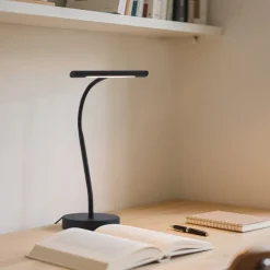 QAZQA Art-Deco-Tischleuchte Schwarz inkl. LED - Tableau