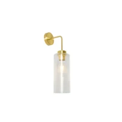 QAZQA Art-Deco-Wandleuchte Gold mit Glas - Laura