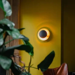 QAZQA Art-Deco-Wandleuchte schwarz mit Gold - Emilienne