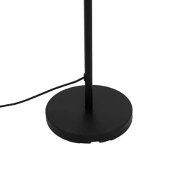 QAZQA Außen Stehlampe schwarz mit weißem Schirm 35 cm IP65 - Virginia