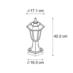 QAZQA Außenlampe Antik Messing IP44 - New Haven