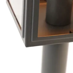 QAZQA Außenlampenmast grau 50 cm IP44 - Sutton