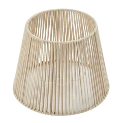 QAZQA Außenlampenschirm mit beigem Seil IP54 40/28/30 - Jayla