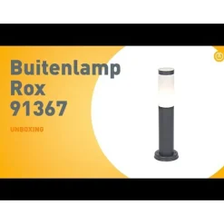 QAZQA Außenlaterne anthrazit 45 cm IP44 - Rox