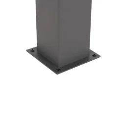 QAZQA Außenleuchte 30 cm anthrazit mit Erdungsstift und Kabelmuffe - Dänemark