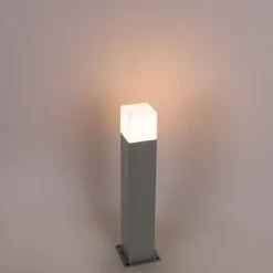 QAZQA Außenleuchte 50 cm grau mit Erdungsstift und Kabelmuffe - Dänemark