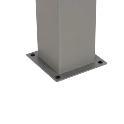 QAZQA Außenleuchte 50 cm grau mit Erdungsstift und Kabelmuffe - Dänemark