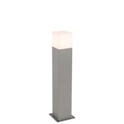 QAZQA Außenleuchte 50 cm grau mit Erdungsstift und Kabelmuffe - Dänemark