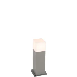 QAZQA Außenleuchte 30 cm grau mit Erdungsstift und Kabelmuffe - Dänemark