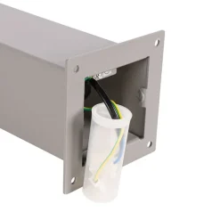 QAZQA Außenleuchte 30 cm grau mit Erdungsstift und Kabelmuffe - Dänemark