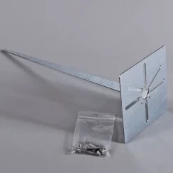 QAZQA Außenleuchte 30 cm grau mit Erdungsstift und Kabelmuffe - Dänemark