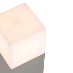 QAZQA Außenleuchte 30 cm grau mit Erdungsstift und Kabelmuffe - Dänemark