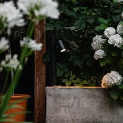 QAZQA Außenleuchte schwarz 45 cm einstellbar IP44 - Solo