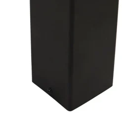 QAZQA Außenpfosten schwarzes Opalglas 30 cm Erdungsstift und Kabeltülle - Dänemark