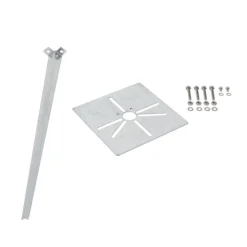 QAZQA Außenpoller schwarzes Opalglas 50 cm Erdungsstift und Kabeltülle - Dänemark