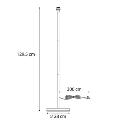 QAZQA Außenstehleuchte schwarz - Virginia Foot