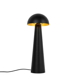 QAZQA Außenstehleuchte schwarz 65 cm - Pilz