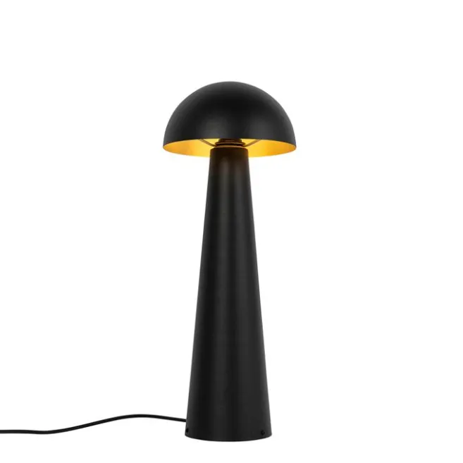 QAZQA Außenstehleuchte schwarz 65 cm - Pilz