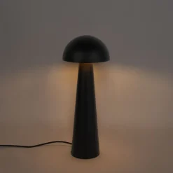 QAZQA Außenstehleuchte schwarz 65 cm - Pilz