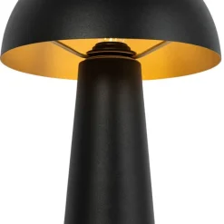 QAZQA Außenstehleuchte schwarz 65 cm - Pilz