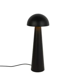 QAZQA Außenstehleuchte schwarz 65 cm - Pilz