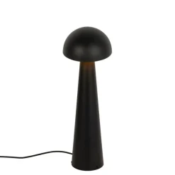 QAZQA Außenstehleuchte schwarz 65 cm - Pilz