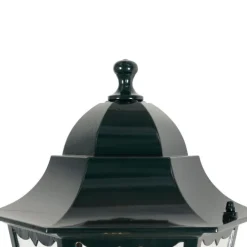 QAZQA Außenwandlaterne dunkelgrün mit Bewegungsmelder IP44 - New Orleans up