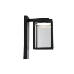 QAZQA Außenwandlaterne schwarz inkl. LED IP54 - Ferdinand