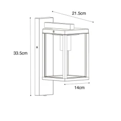 QAZQA Außenwandlaterne schwarz mit geripptem Glas und Hell-Dunkel-Sensor - Charlois