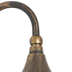 QAZQA Außenwandleuchte antikgold IP44 inkl. Bewegungsmelder - Daphne