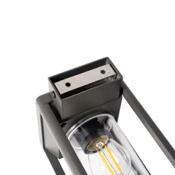 QAZQA Außenwandleuchte dunkelgrau inkl. LED und Solar - Sonne