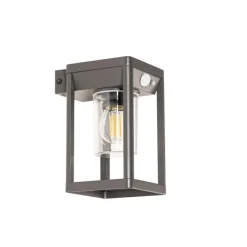 QAZQA Außenwandleuchte dunkelgrau inkl. LED und Solar - Sonne