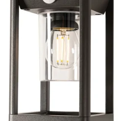 QAZQA Außenwandleuchte dunkelgrau inkl. LED und Solar - Sonne