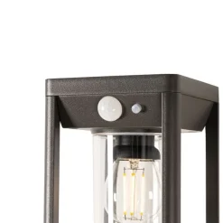 QAZQA Außenwandleuchte dunkelgrau inkl. LED und Solar - Sonne