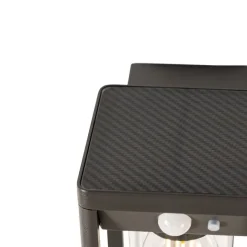 QAZQA Außenwandleuchte dunkelgrau inkl. LED und Solar - Sonne