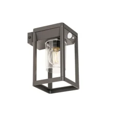 QAZQA Außenwandleuchte dunkelgrau inkl. LED und Solar - Sonne