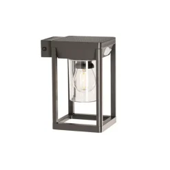 QAZQA Außenwandleuchte dunkelgrau inkl. LED und Solar - Sonne