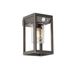 QAZQA Außenwandleuchte dunkelgrau inkl. LED und Solar - Sonne