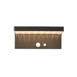 QAZQA Außenwandleuchte dunkelgrau inkl. LED und Solar - Sunnie