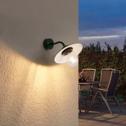 QAZQA Außenwandleuchte Dunkelgrün IP44 - München