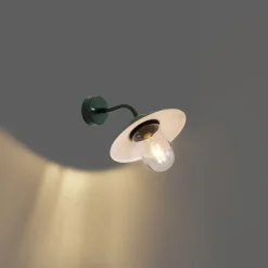 QAZQA Außenwandleuchte Dunkelgrün IP44 - München