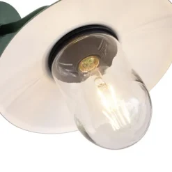 QAZQA Außenwandleuchte Dunkelgrün IP44 - München